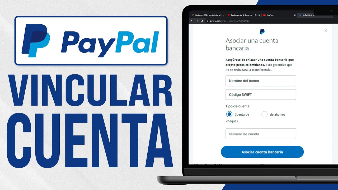 C&oacute;mo VINCULAR una CUENTA BANCARIA en PAYPAL (2026) Paso a Paso