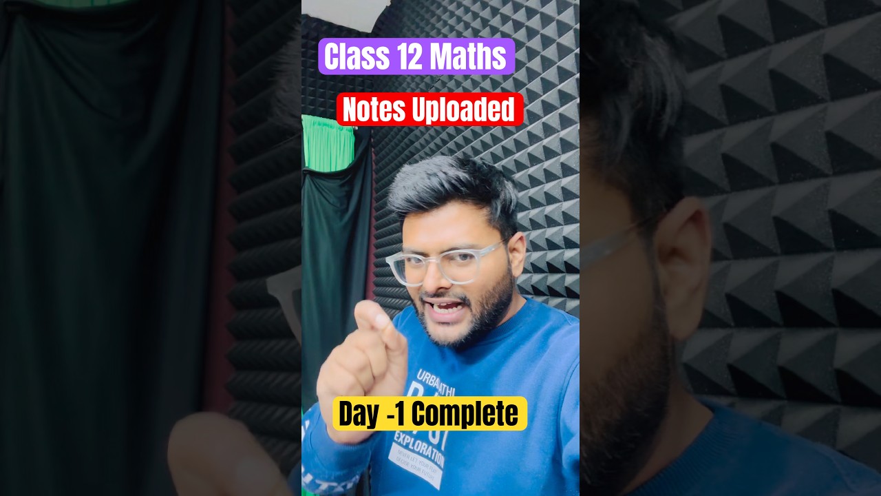 Class 12 Complete Maths notes uploaded