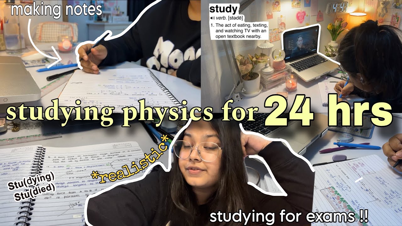 Study Vlog Class 11 ♡ Exam time Motivation | Studying PHYSICS for a day ⊹📝 🎧