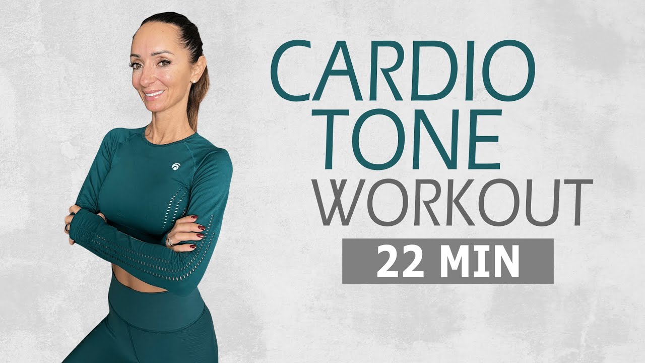 20 MIN CARDIO TONE WORKOUT / Ausdauertraining kombiniert mit Kräftigungsübungen / Katja Seifried