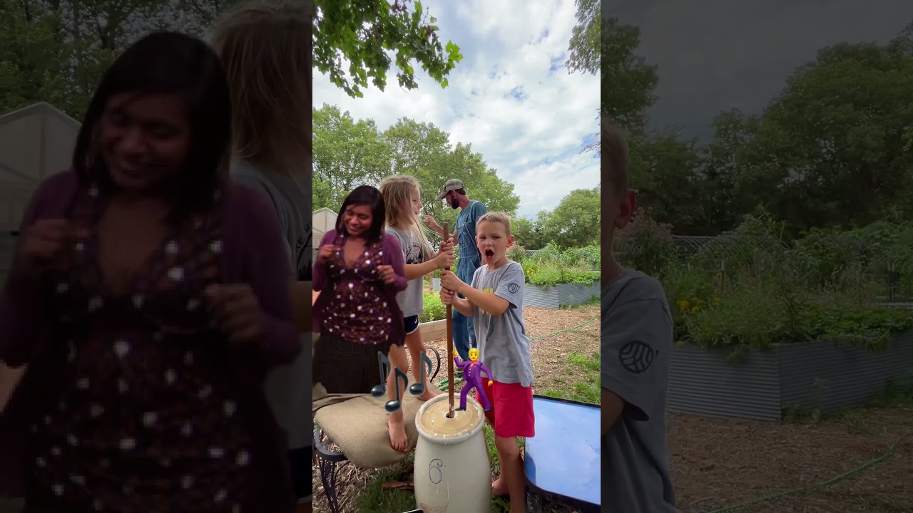 How long does it take to churn butter by hand?