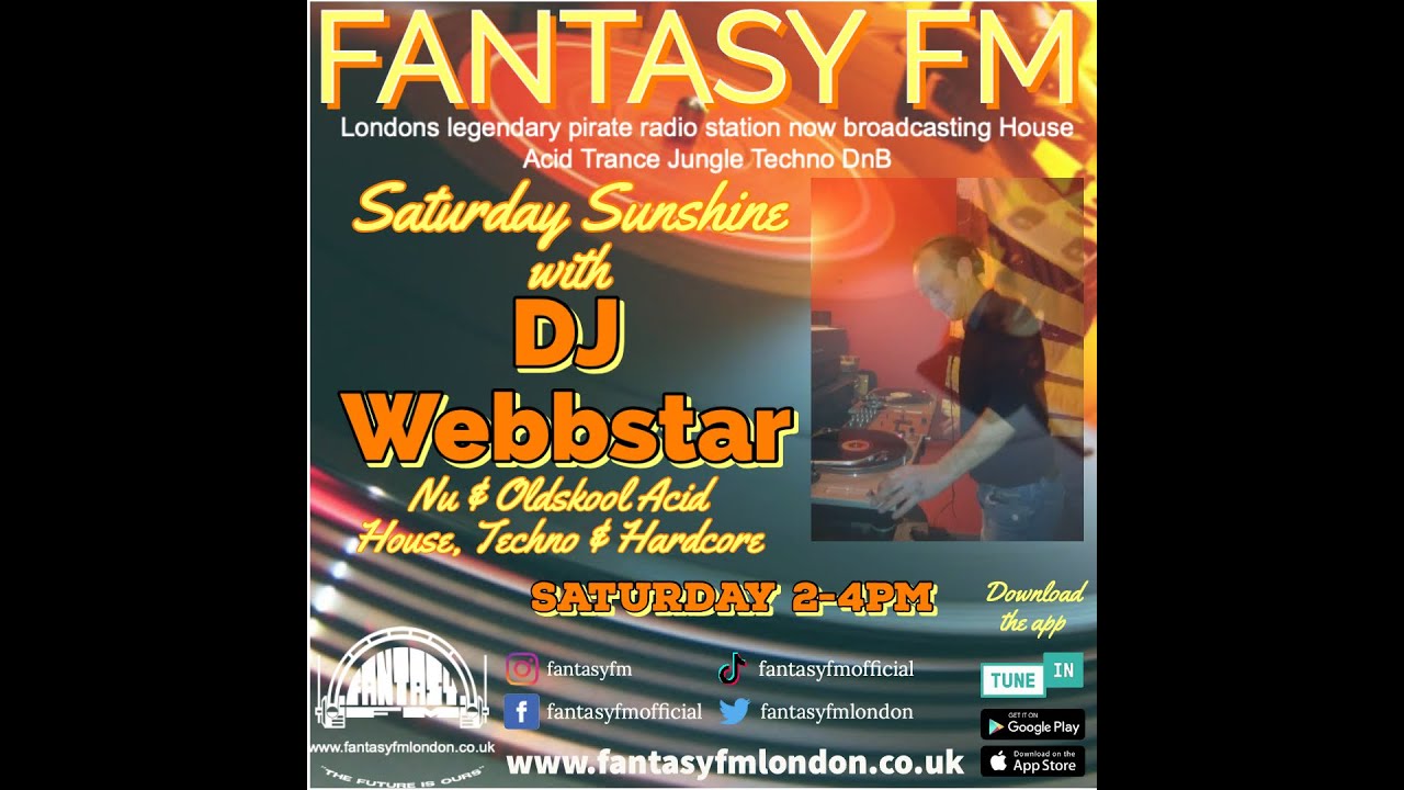 DJ Webbstar 90/92 oldskool & Hardcore techno live on Fantasy FM 31/11/024