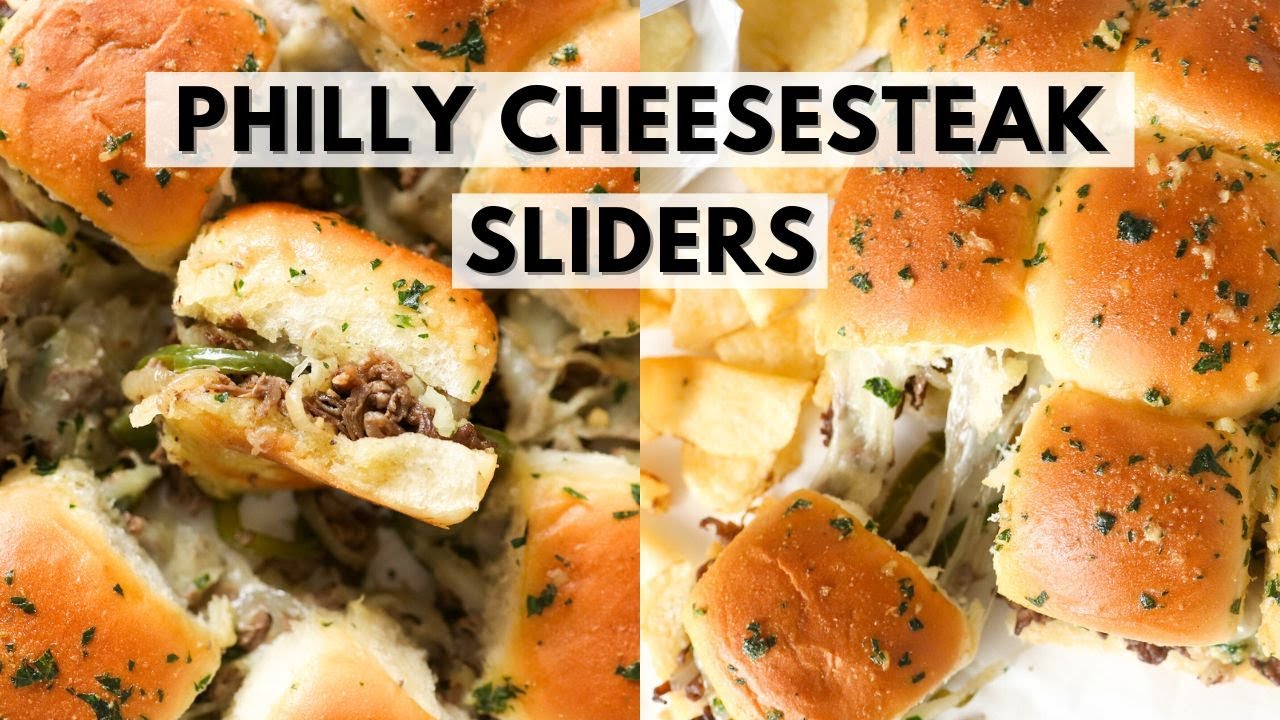 Perfect Size Philly Cheesesteak Sliders!🔥