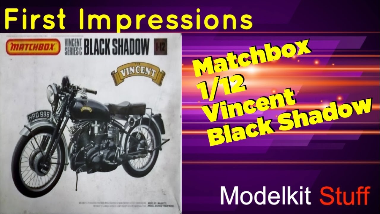 First impressions, matchbox, 1/12 Vincent Black shadow (1980)