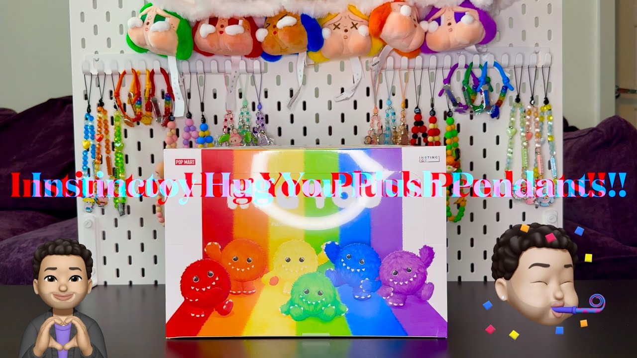 Popmart Unboxing - Instinctoy Hug You series Plush Pendants!!