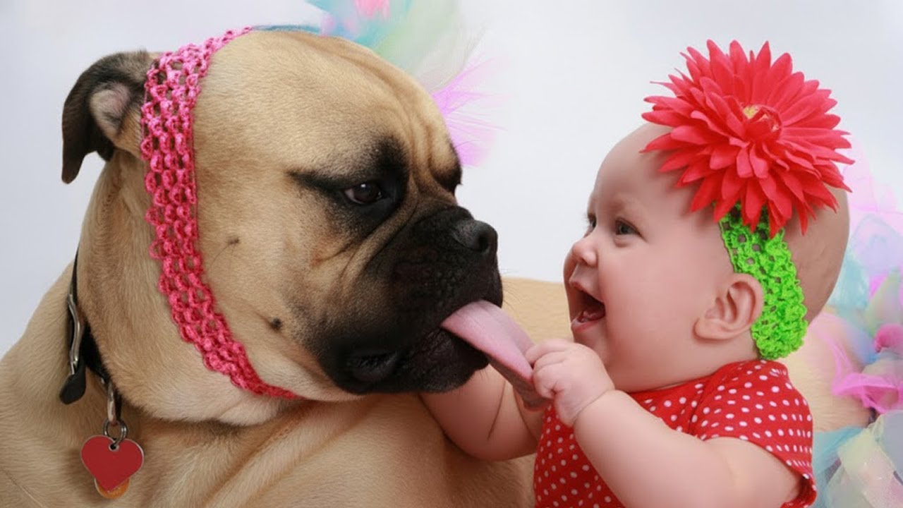 PERROS y BEBÉS, el Dúo Más Gracioso del Mundo 🤣 Perros Graciosos y Bebés Adorables