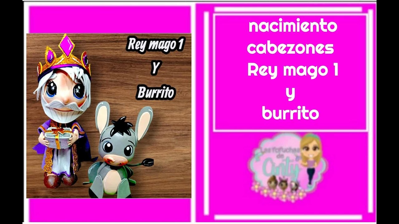 clase 1318 nacimiento cabezon rey mago 1 y burrito