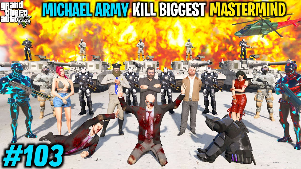 MICHAEL SECURITY KILL BIGGEST  MAFIA | GTA V GAMEPLAY #103