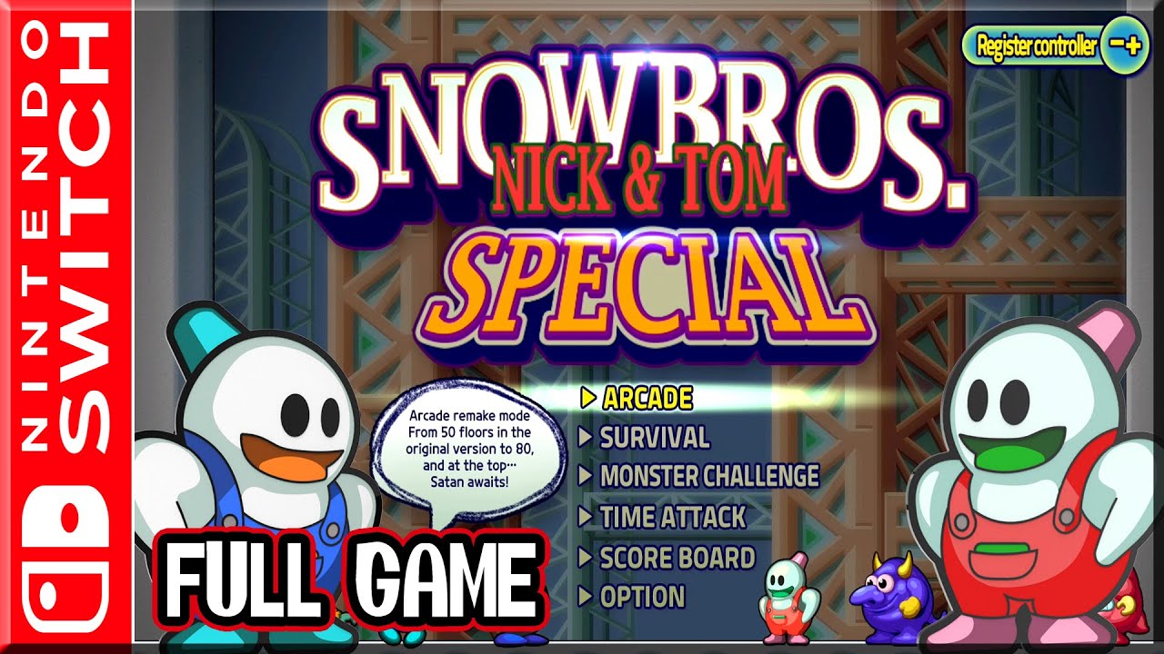 Snow Bros - Nick & Tom - Special - Full Game 100% Walkthrough (Switch)