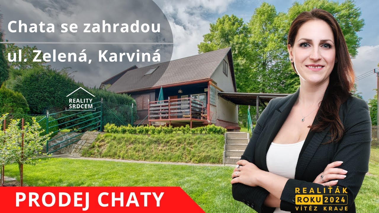 Prodej chaty 28 m2 se zahradou 575 m2 na ul. Zelená, Karviná - Ráj