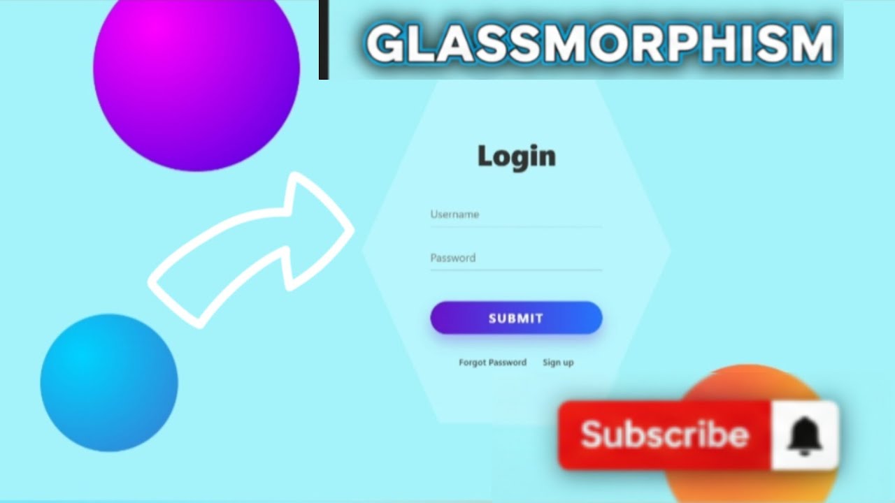 Hexagonal Glass Login UI ✨ Using HTML CSS 