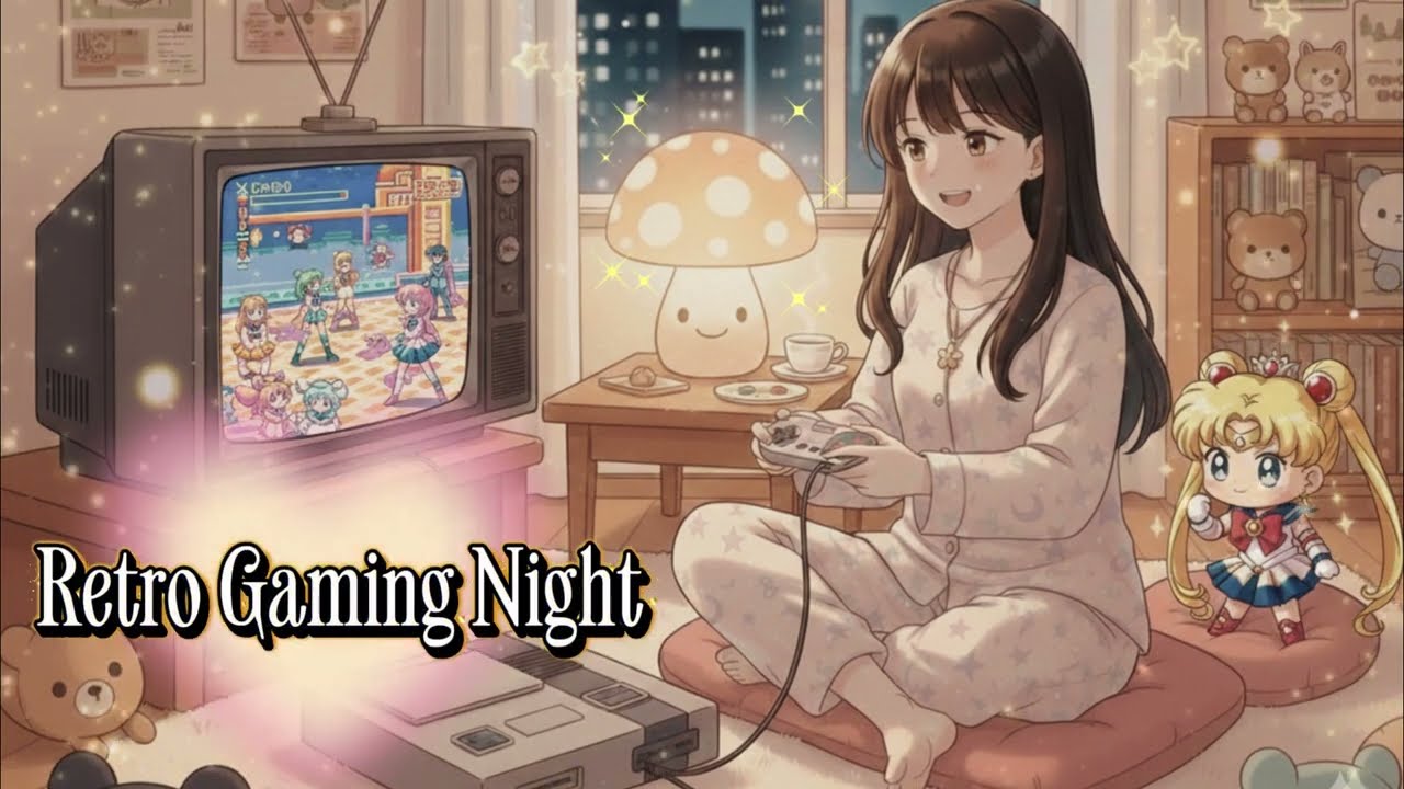 🎮1H Retro Gaming with Yuri ☁️ 90s Kids Nostalgia ☁️ (Sailor Moon, Pokemon, DBZ) ✨ 🎀Kawaii Lofi