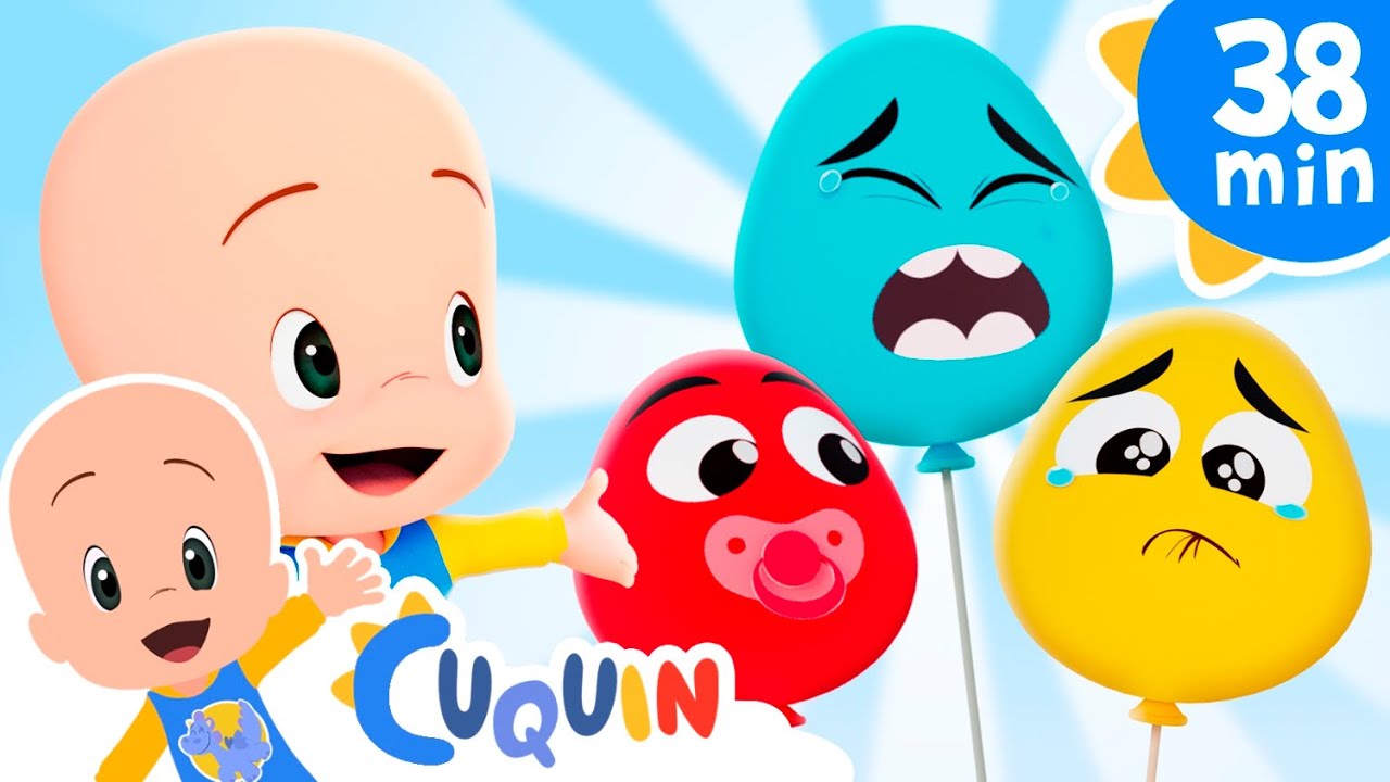 Globos bebé de colores - Cleo y Cuquín en español