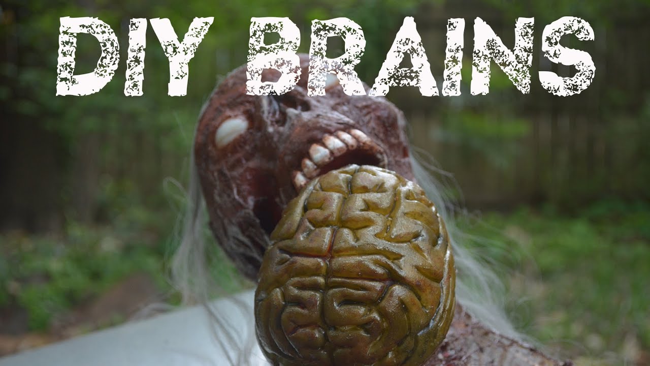 How to make realistic BRAINS - Easy DIY Halloween Prop