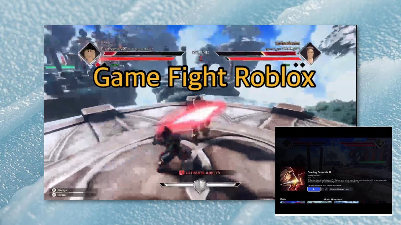 Nyobain Dueling Grounds Game Fight Roblox