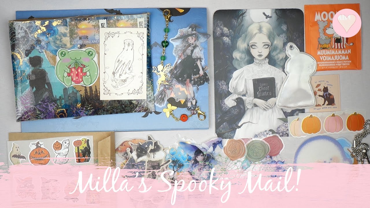 Milla's Spooky Mail🥰❤️#kawaiistationery #sticker #happymail