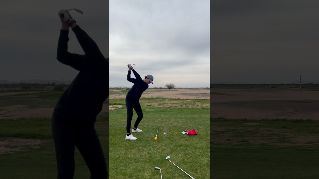 4 iron shot at Francisco Grande GC range #shorts #golf #golfswing #drivingrange