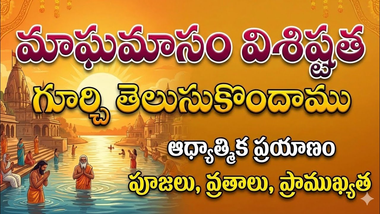 మాఘమాసం విశిష్టత | మాఘస్నానం మహిమ | Magha Masam Importance in Telugu#tirumala