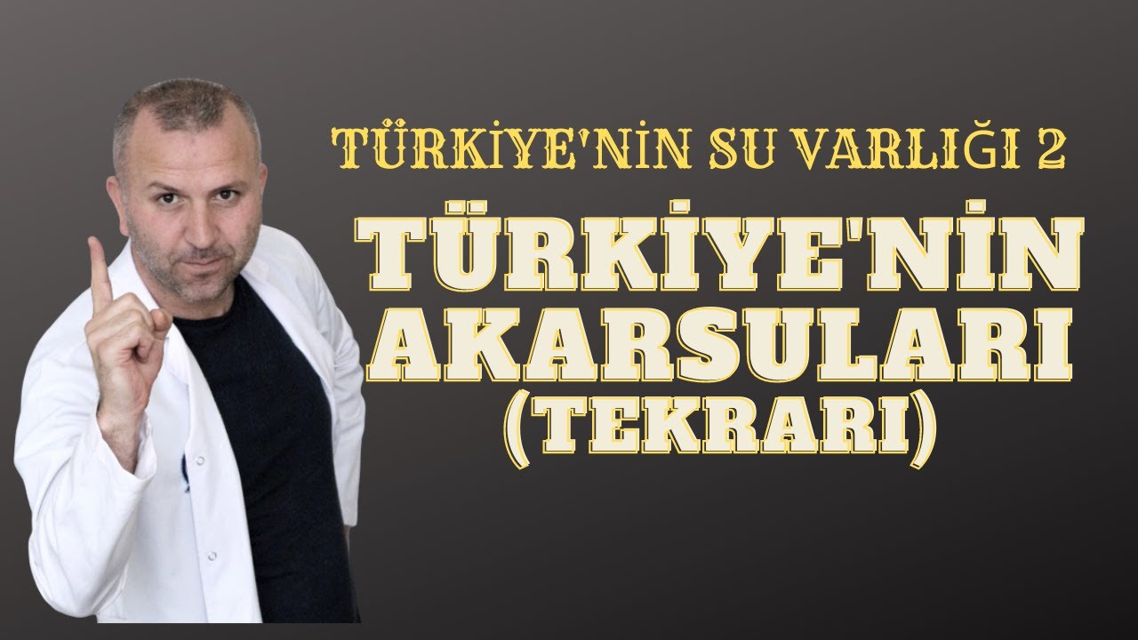 TÜRKİYENİN SU VARLIĞI 2 (TÜRKİYE'NİN AKARSULARI VE GENEL ÖZELLİKLERİ  TEKRAR ) #kpsscoğrafya