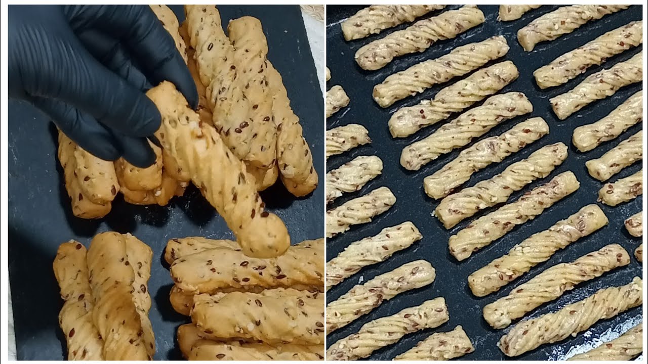 كعك بزريعة الكتان بلا مكينة بلا زبدة هشيش ولذيذ 😋مستحيل تشوفيه امتجربيهش كلشي غيسولك عليه✔️