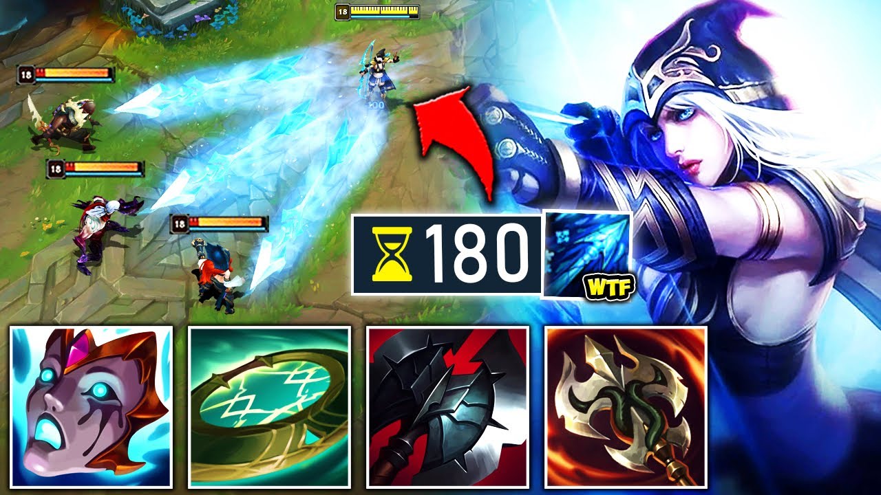 When Ashe hits 180 ability Haste, the game turns into an Arrow Simulator