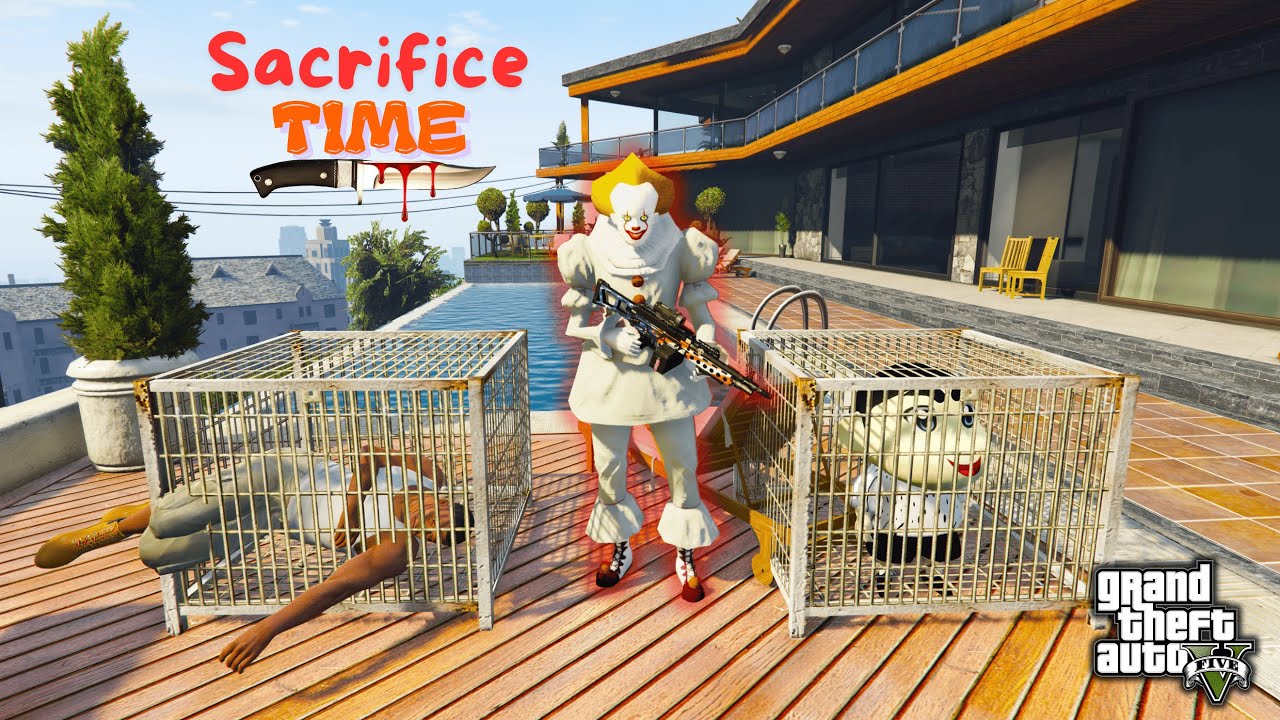 Can Trevor & Michael Stop Pennywise from Sacrificing Franklin and Shinchan in GTA 5?