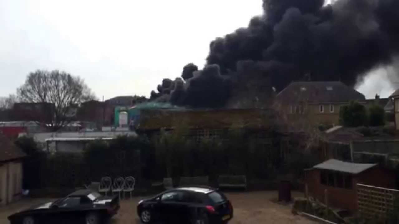Fire at St George's weybridge Friday the 13th March 2015