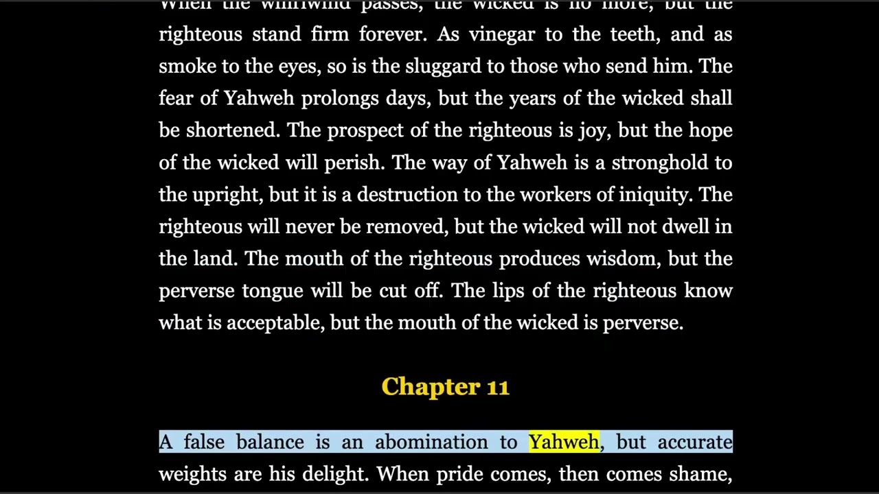 Proverbs 1-16