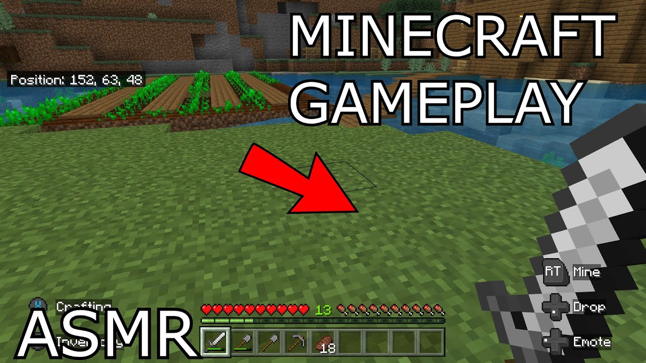 ASMR | Playing Minecraft After 2 YEARS | Minecraft ASMR W Gum Chewing