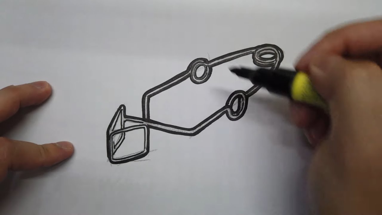 How to draw a test tube holder 🧪