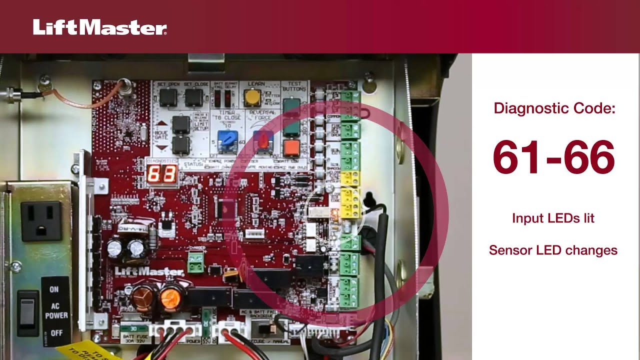 Error Code 61-66: Troubleshooting Entrapment Protection Device | LiftMaster