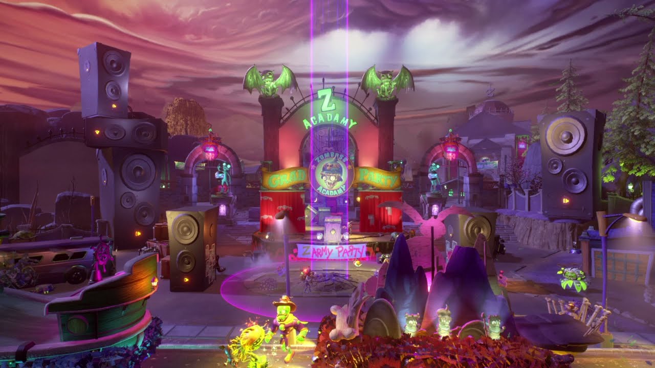 PVZ GW2 Hot Rod Chomper (Turf Takeover, Zomburbia, No commentary)