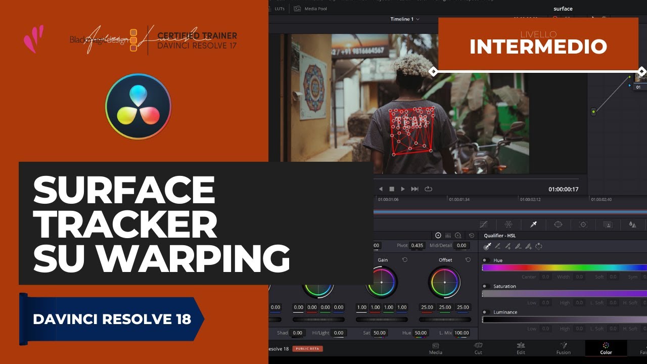 Surface Tracker su warping | Davinci Resolve 18 | ITA
