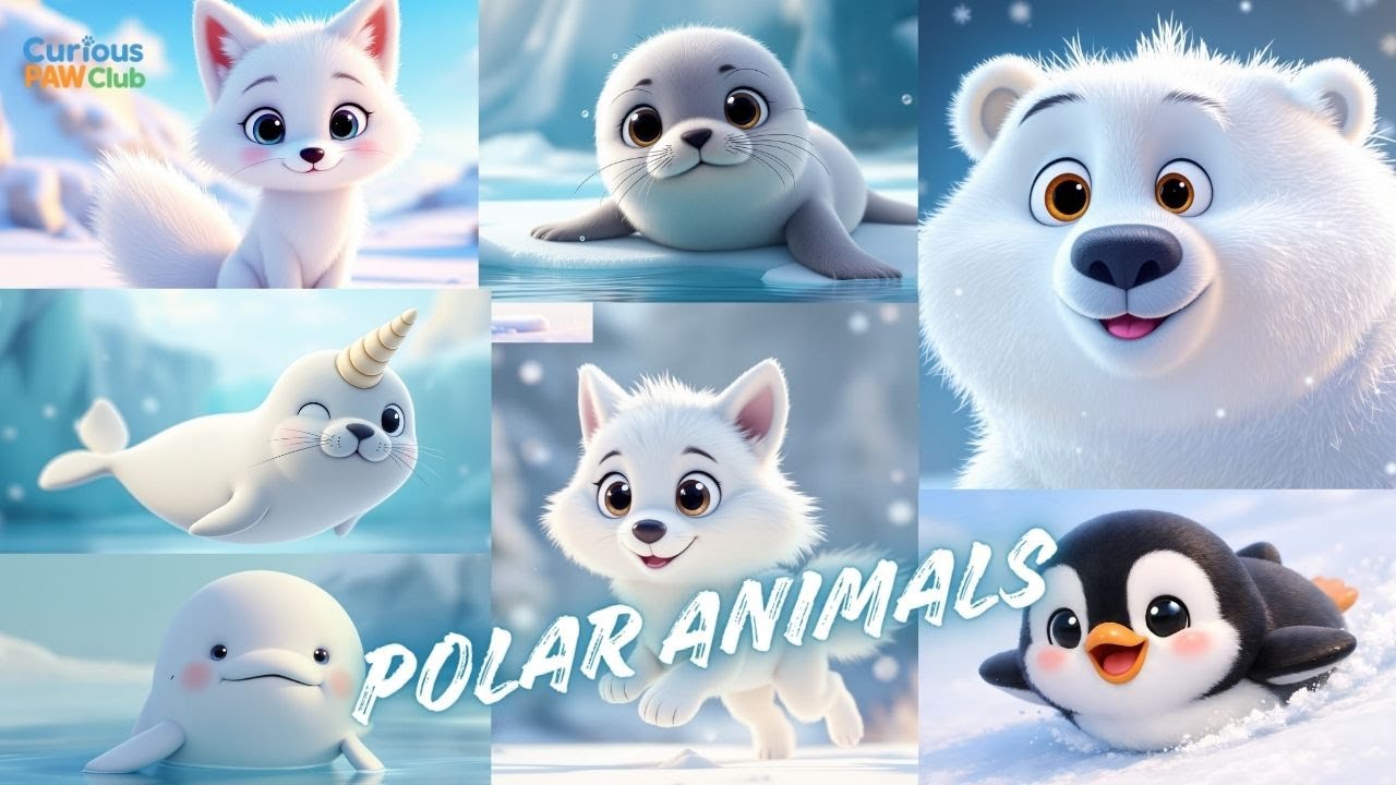 Polar Animals for Kids ❄️ | Educational Songs Compilation