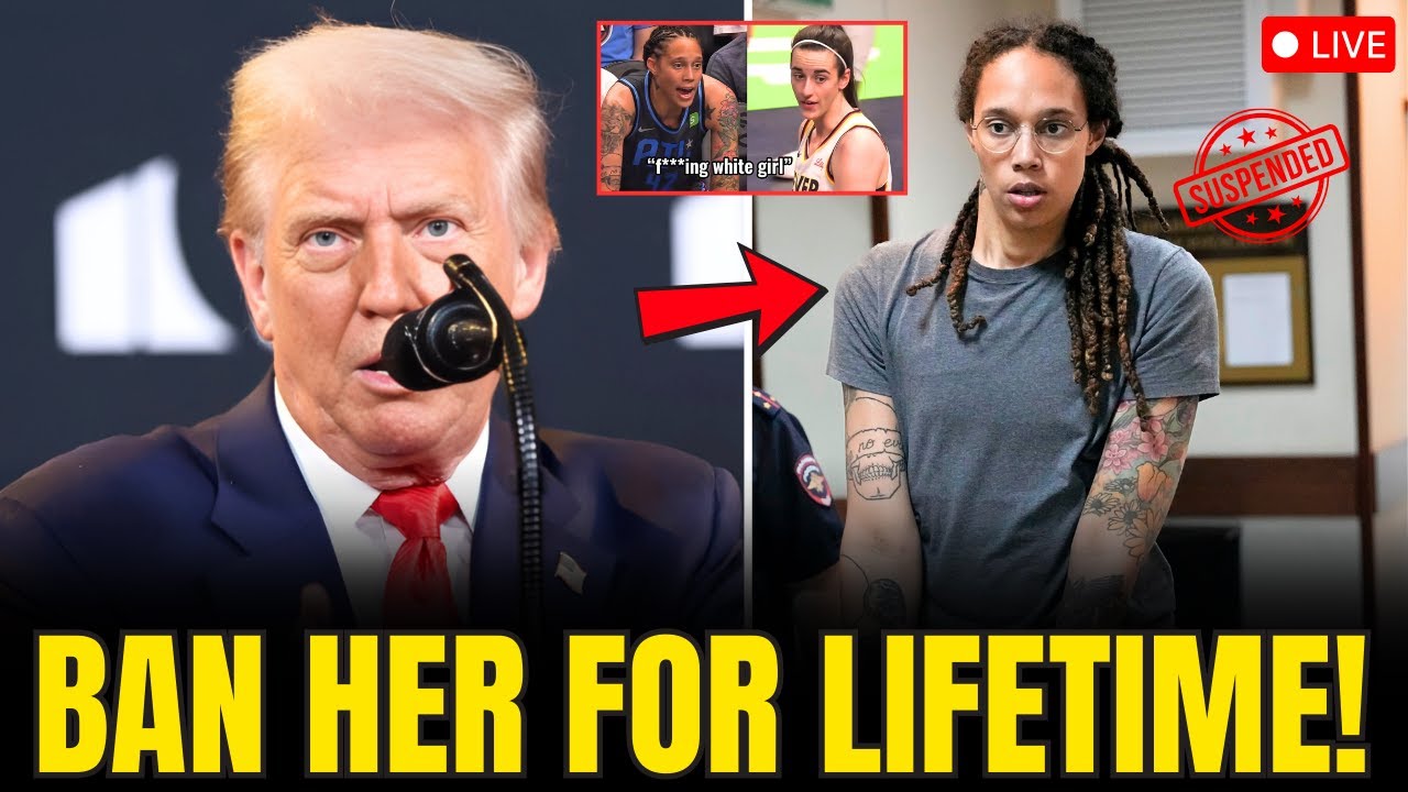 Brittney Griner IN PANIC As TRUMP BANS LGBTQ From FEMALE SPORTS After Caitlin Clark SLUR Attack!