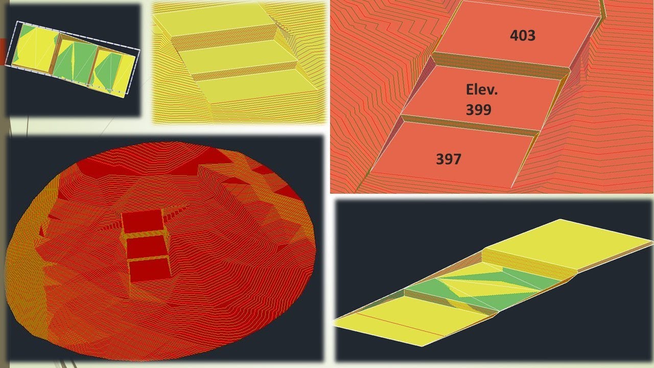 Nivelamento de LOTES com Taludes retangulares no AutoCAD Civil 3D 2020