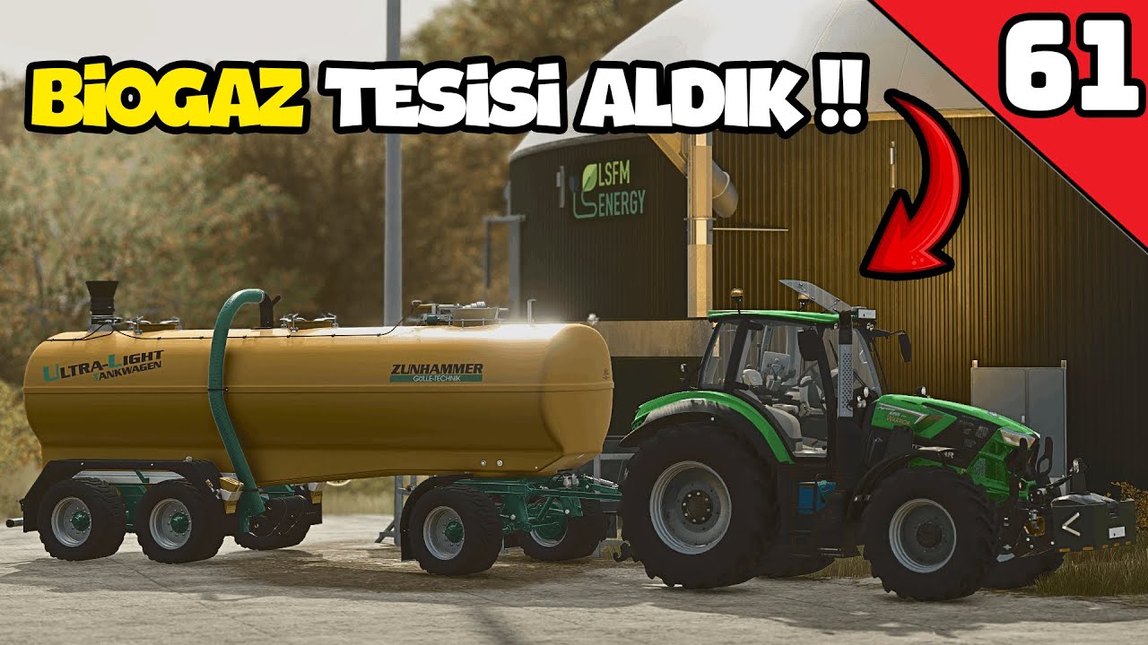 BİOGAZ TESİSİ ALDIK 🔸️ | FS25 | HOF BERGMANN | BÖLÜM 61