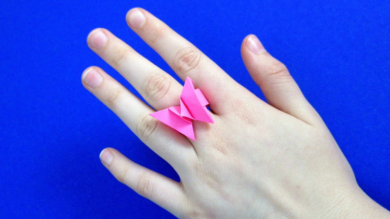 Как сделать кольцо из бумаги 💍 Оригами кольцо💍