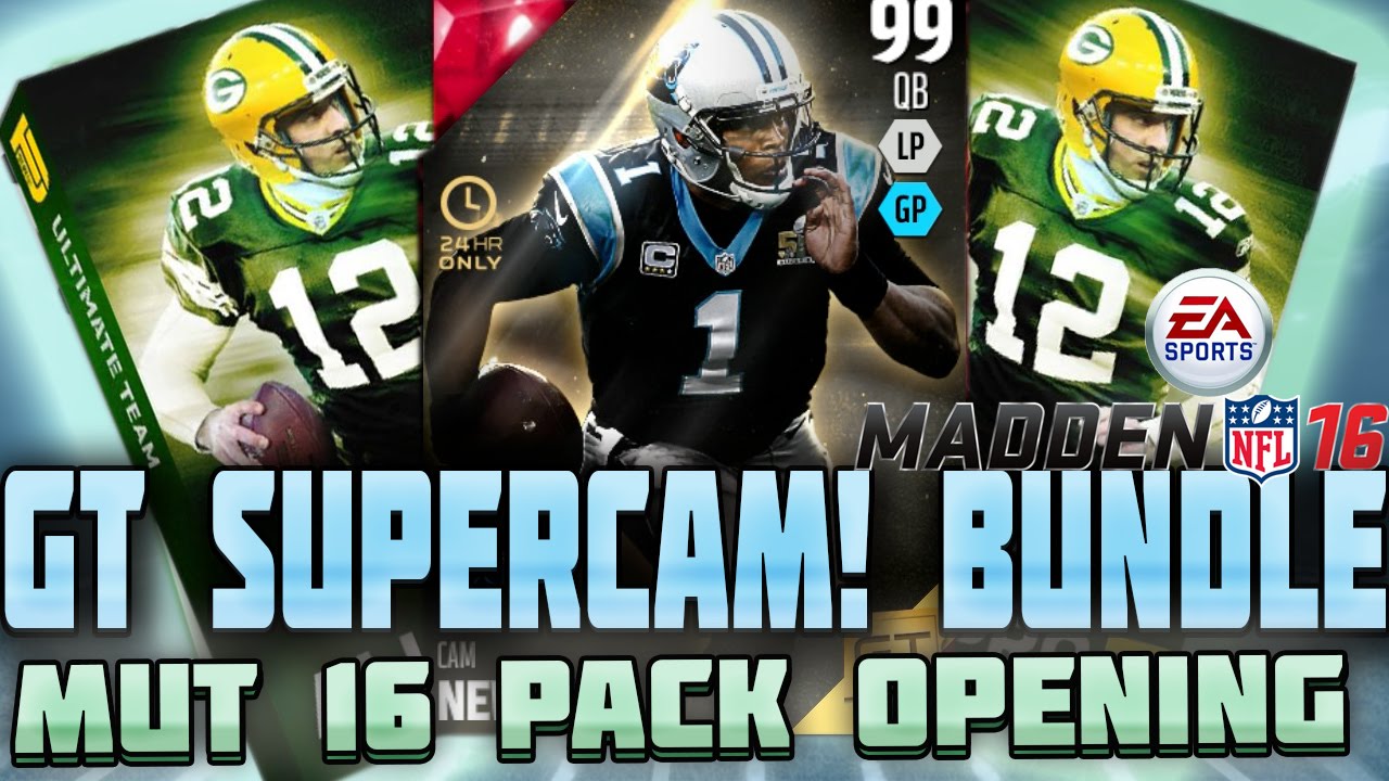 99 OVERALL GOLDEN TICKET CAM NEWTON! ALL PRO BUNDLE! MUT 16 PACK OPENING | Madden 16 Ultimate Team