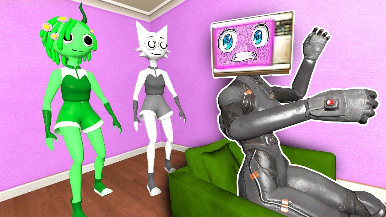 TV WOMAN ПРОТИВ SPRUNKI ДОМА | Garry's Mod