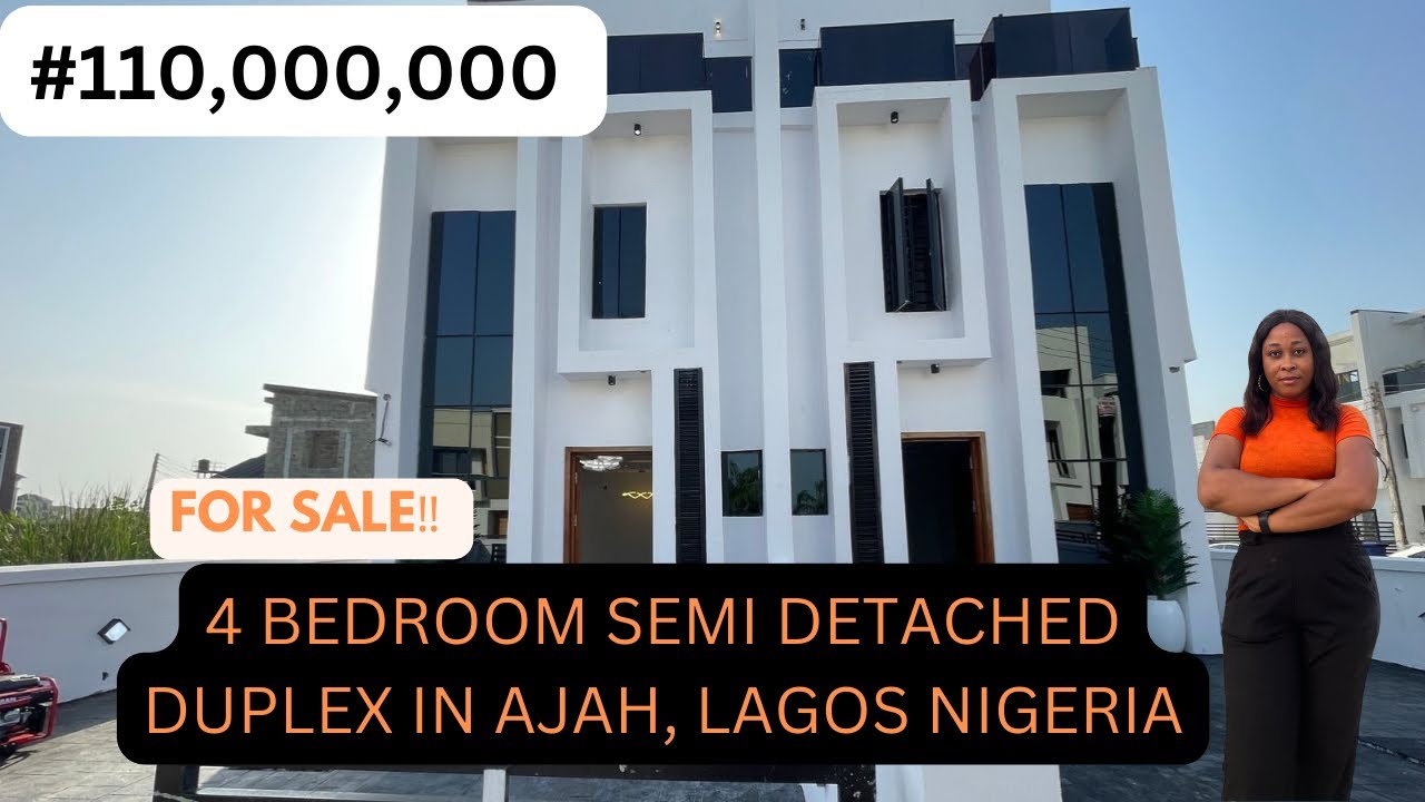 Inside this 110,000,000 Naira 4 Bedroom Semi Detached Duplex In Ajah, Lagos Nigeria