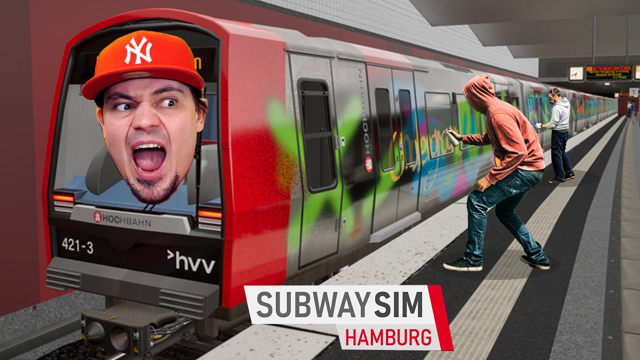 🚇 WANDALE ZNISZCZYLI MOJE METRO! *graficiarze pomalowali mi wagon!* | Subway Sim Hamburg #03