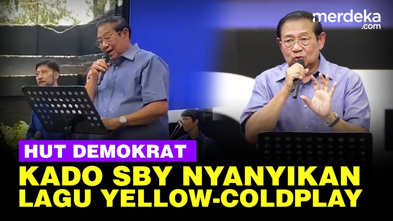 Penampilan SBY Ultah ke 75 Nyanyikan 'Yellow' dari Coldplay, Pesan Cinta di HUT Demokrat