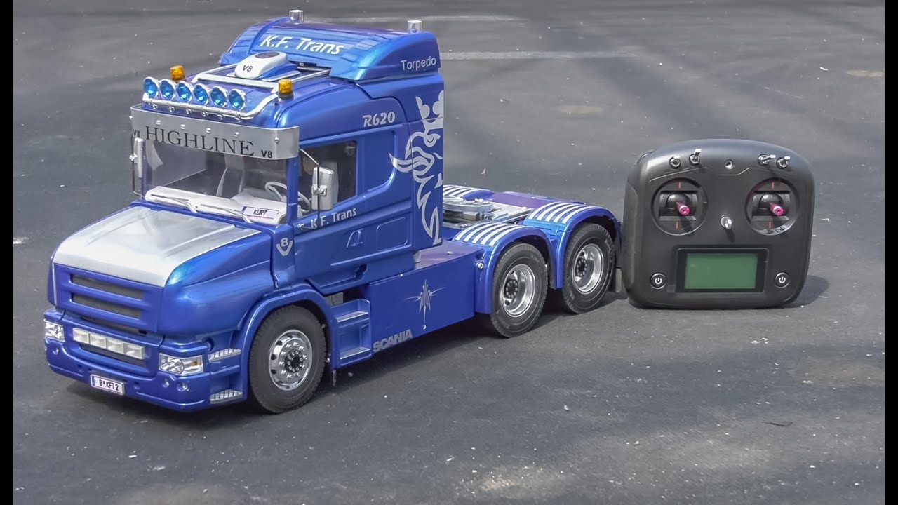 RC Truck Scania Torpedo unboxing and first driving