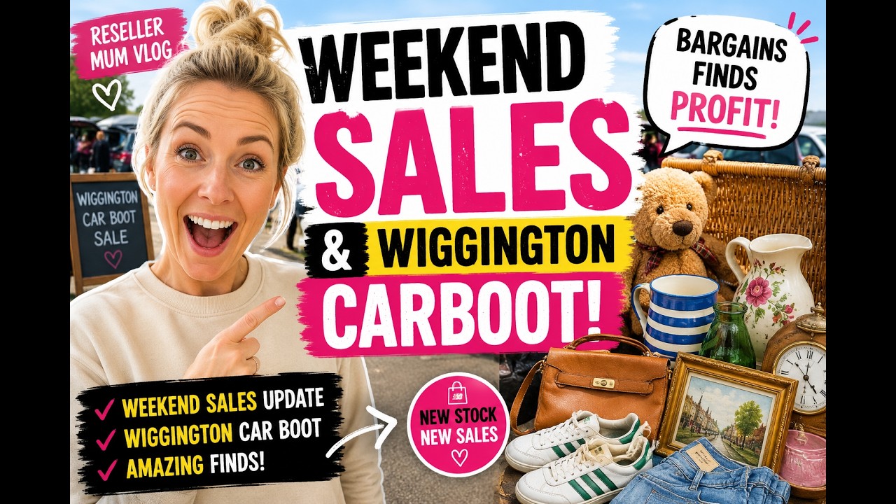Reseller Mum Vlog | Weekend Sales, Wigginton Car Boot Haul & Reselling Finds!