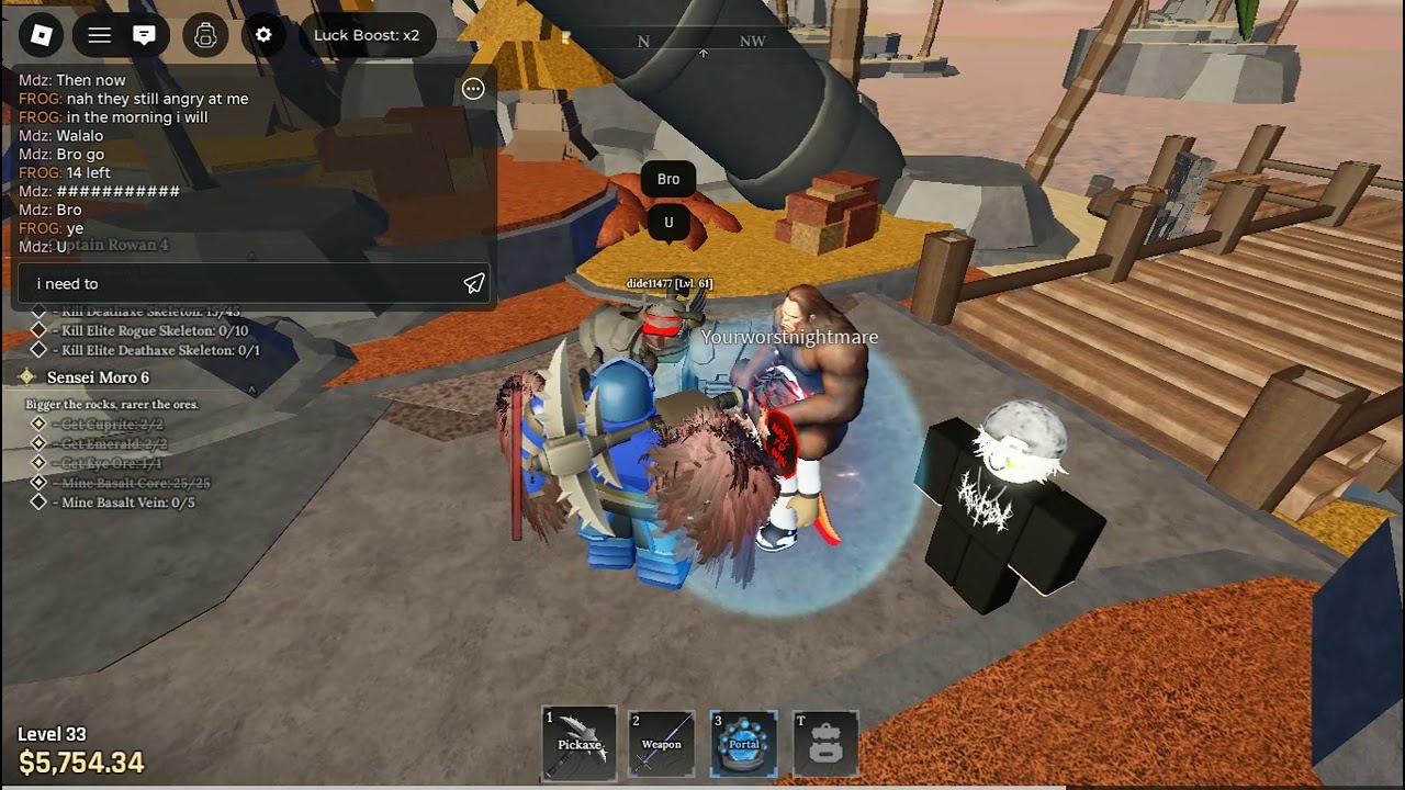 playing forge again to kill seven deathaxe skeletons