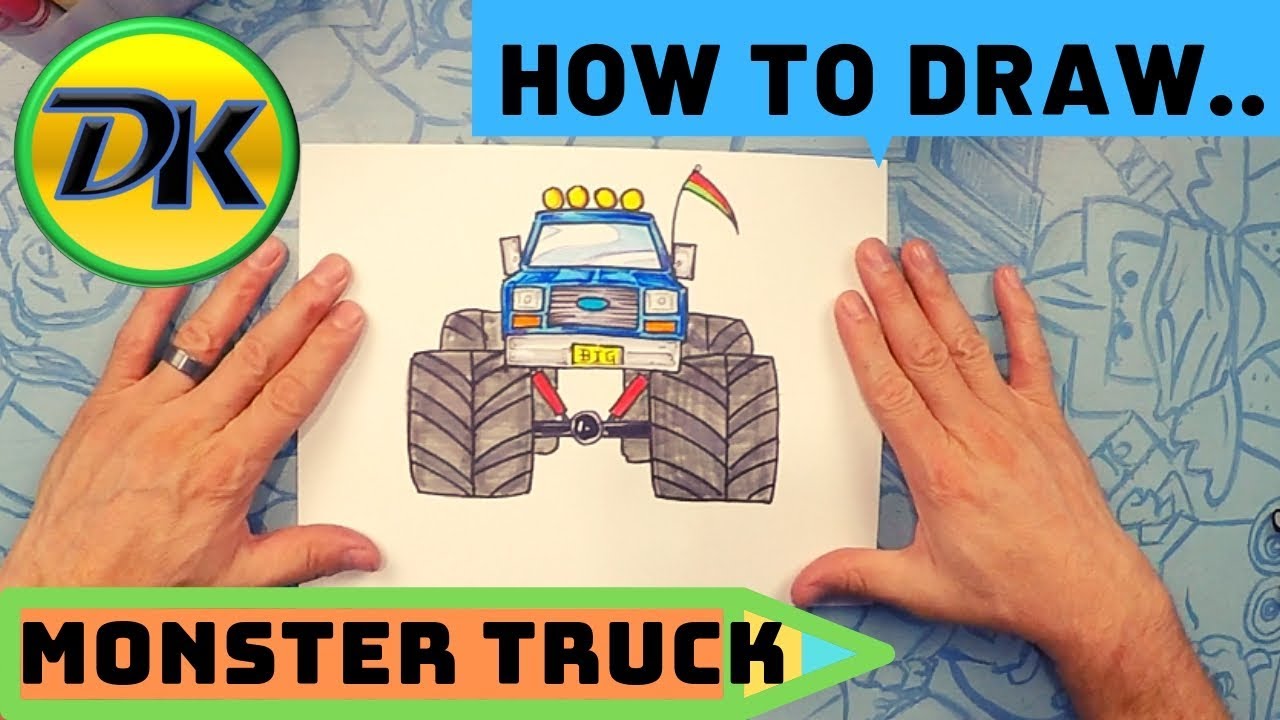 How to Draw a Monster Truck