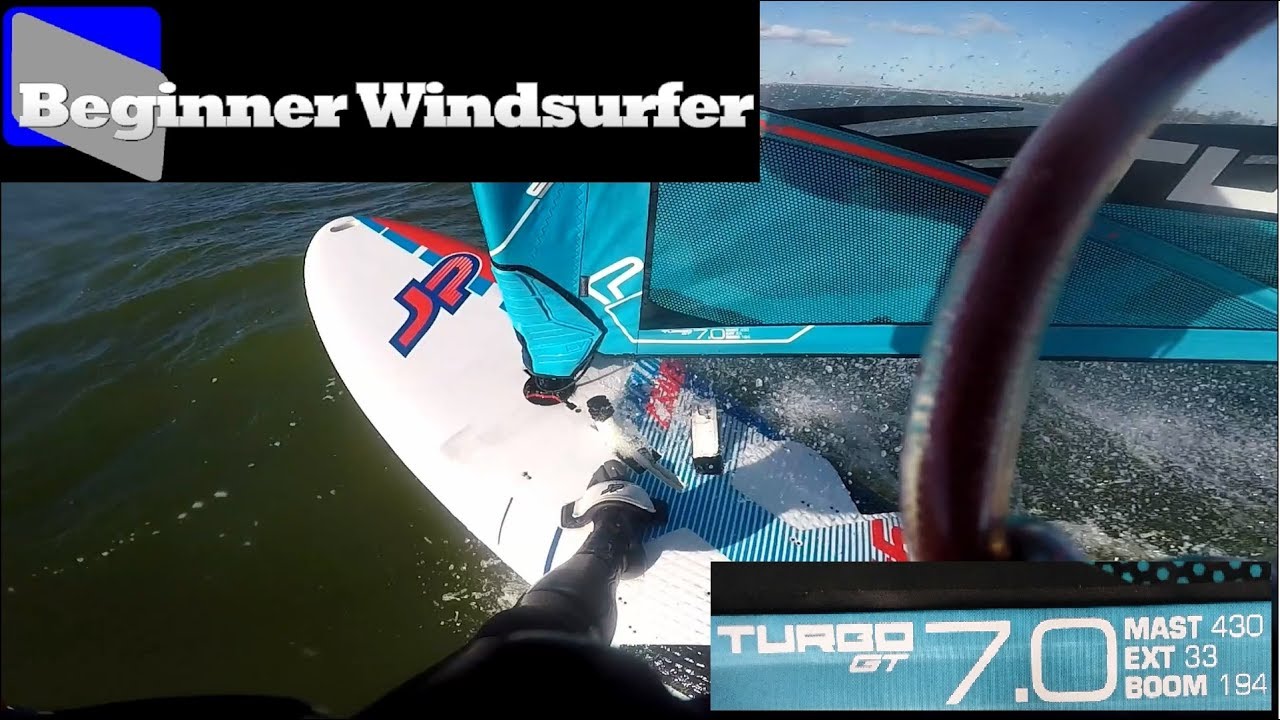 Windsurf plane in light winds on JP Explorer & Severne Turbo GT  7.0 m