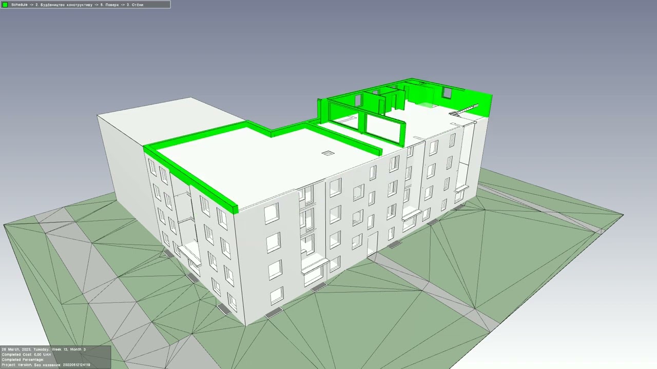 Step-by-Step: 4D Simulation of Residential Building Construction with BEXEL