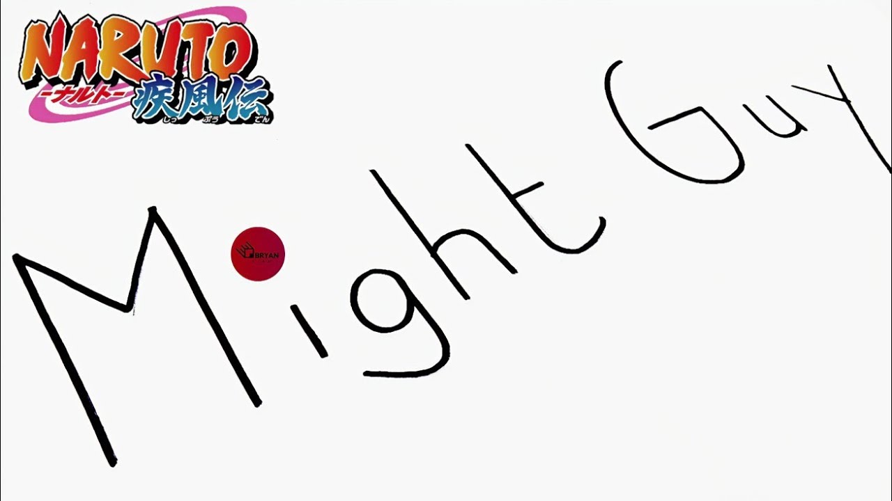 DRAWING MIGHT GUY FROM NARUTO SHIPPUDEN #naruto #bryankjam